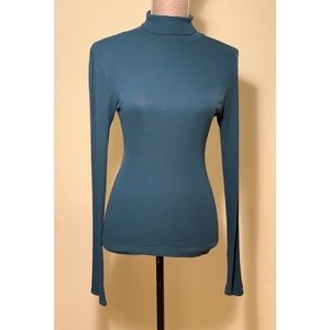 Anthropologie Ribbed Turtleneck Layering Top